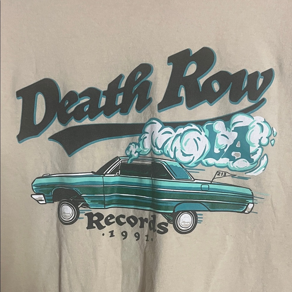 😄Death Row records plus size Tshirt
